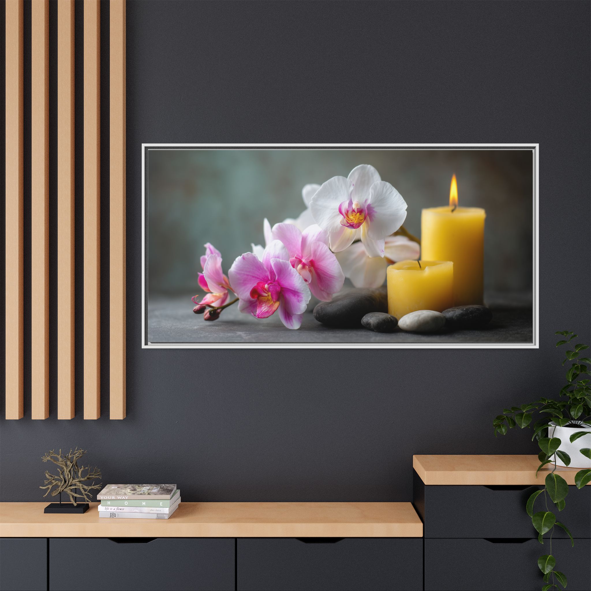 White Orchids and Yellow Candles - Image 5