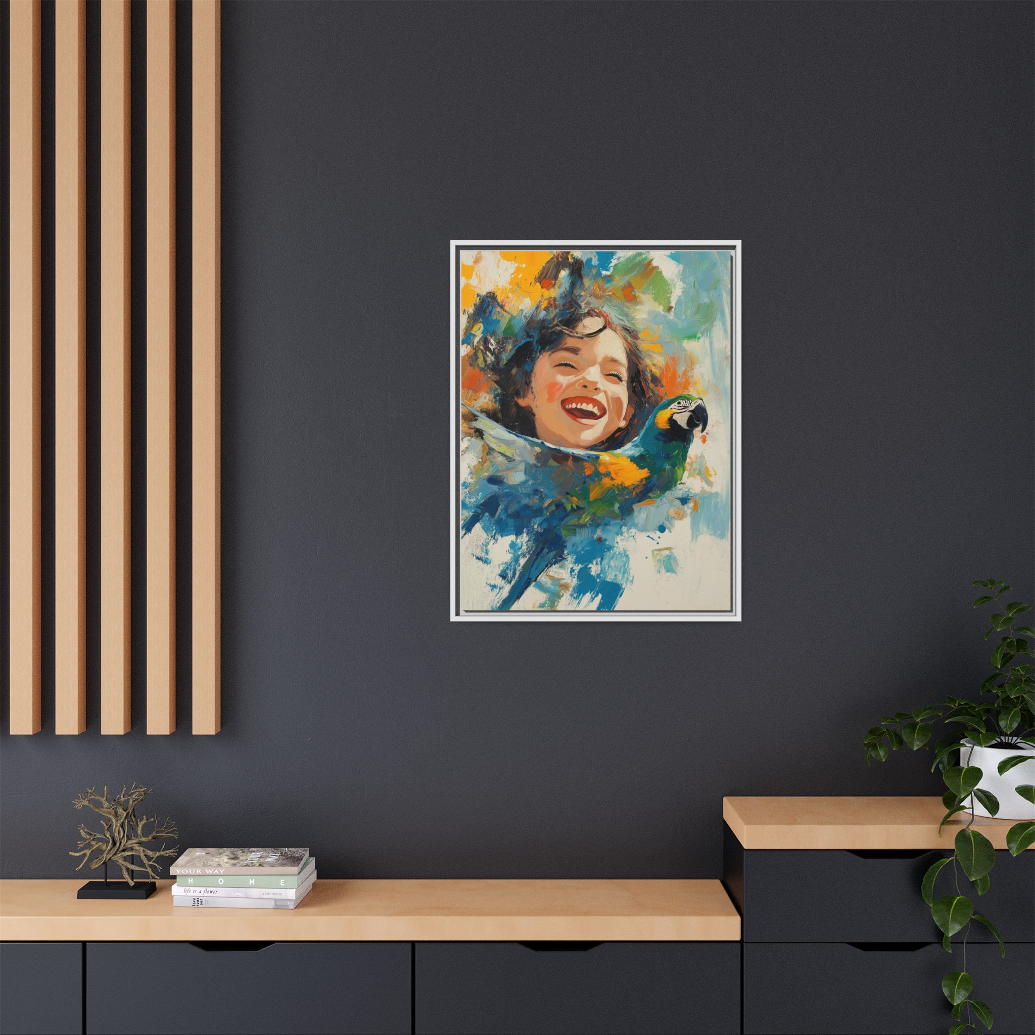 Girl and Parrot in Blue - Image 6