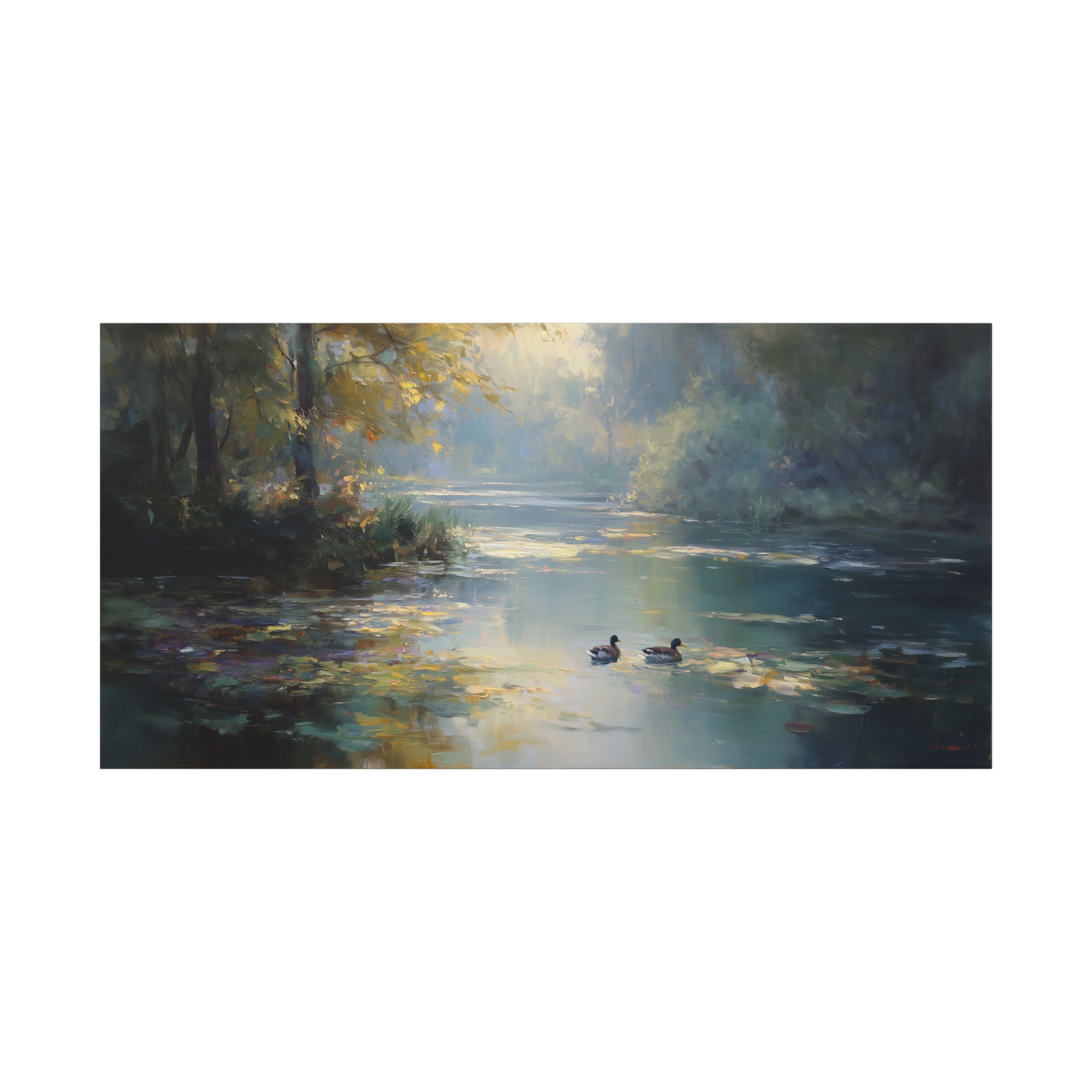 Wild Ducks in the Pond