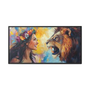 Loving Girl Conquers Angry Lion