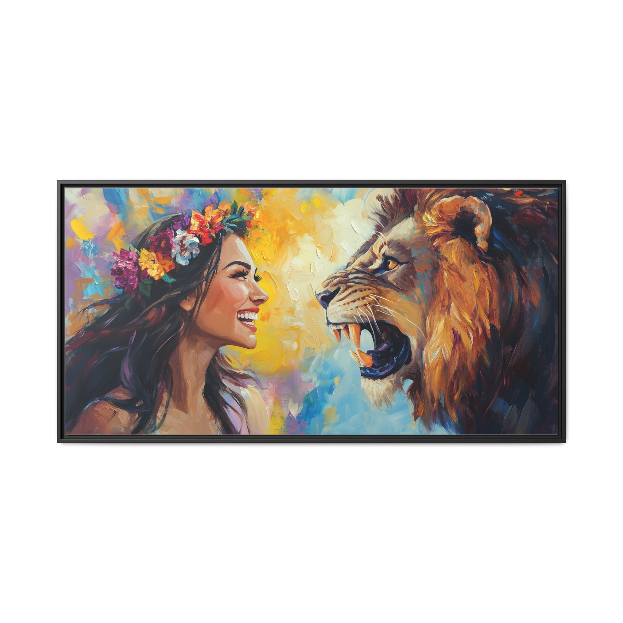 Loving Girl Conquers Angry Lion