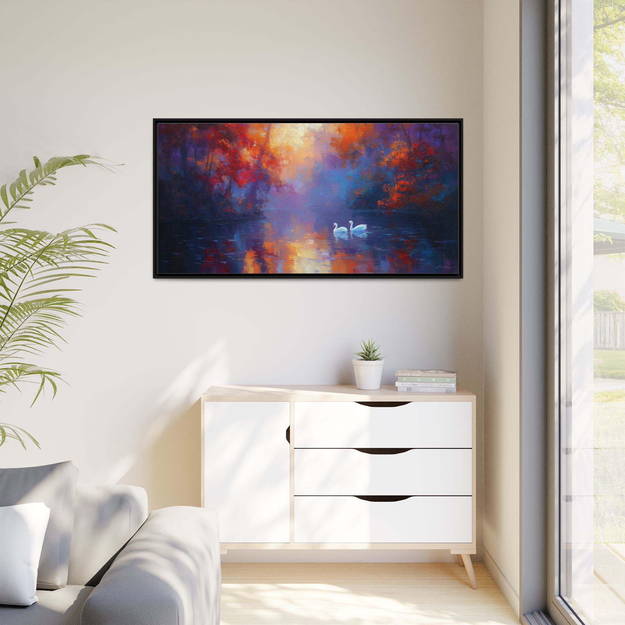 Swans at Violet Morning - Image 2