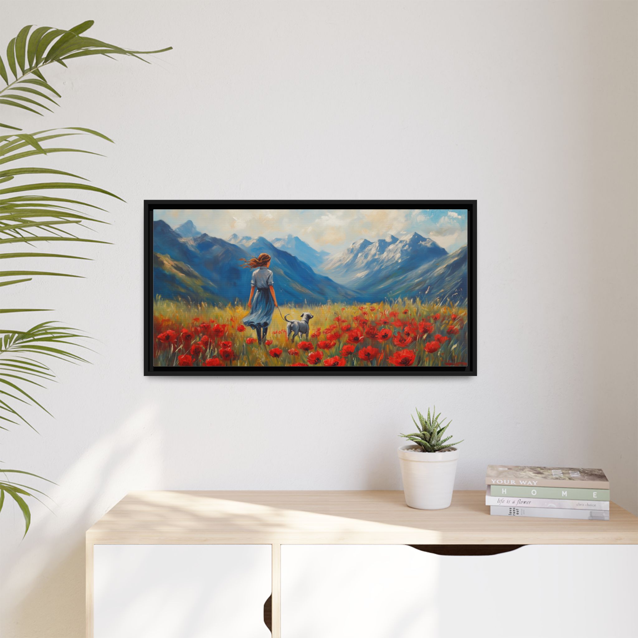 Walking the Dog in Red Poppies - Image 6