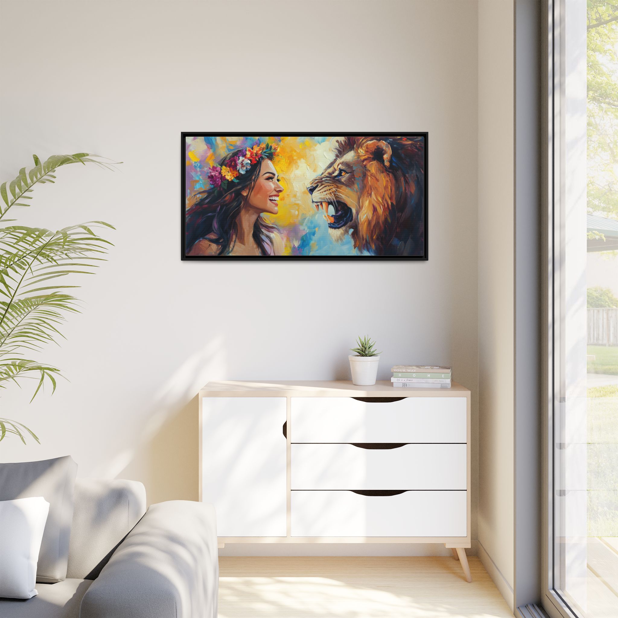 Loving Girl Conquers Angry Lion - Image 3