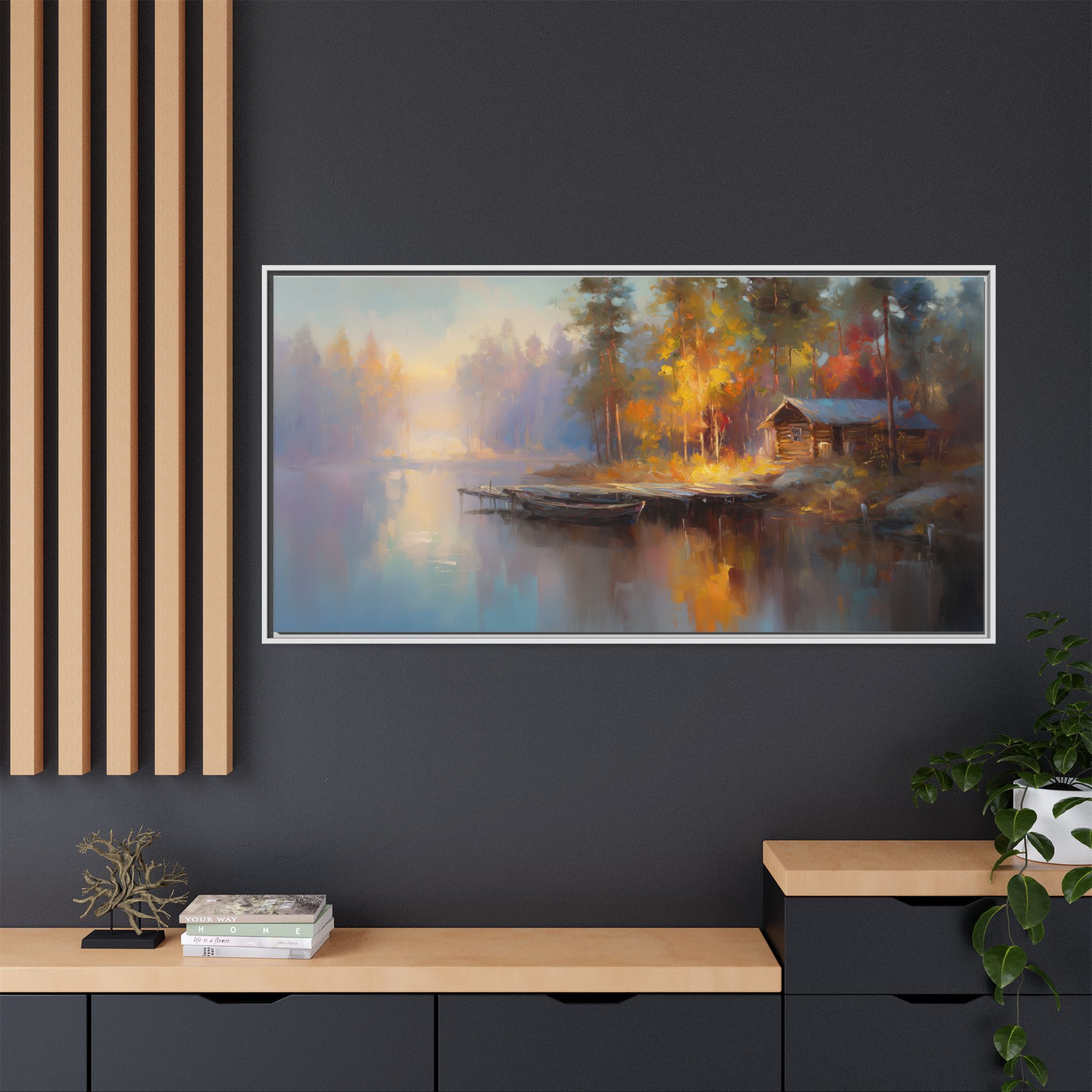 Autumn Cabin by the Lake - Image 5