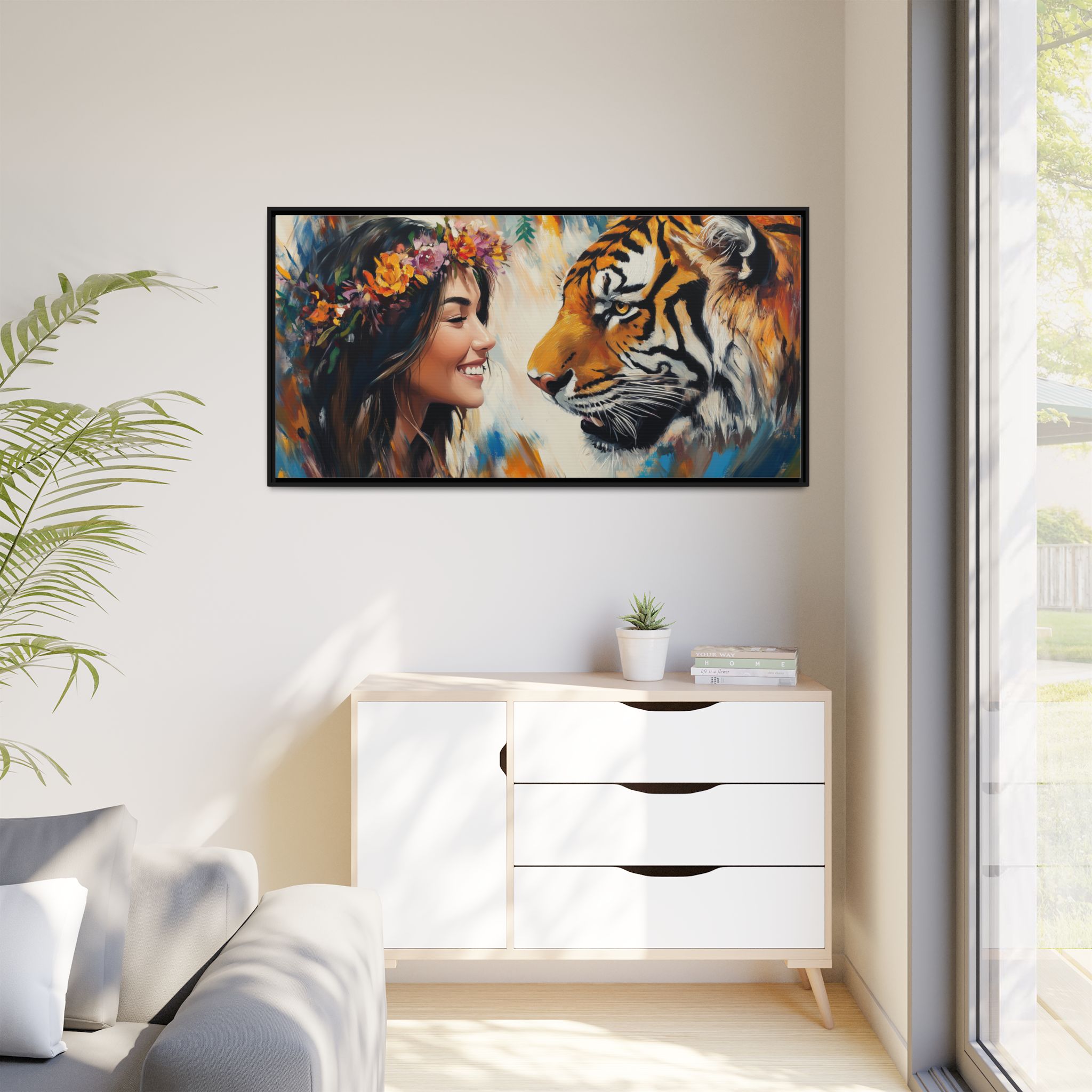 Old Friendship Between Tiger and Girl - Image 2