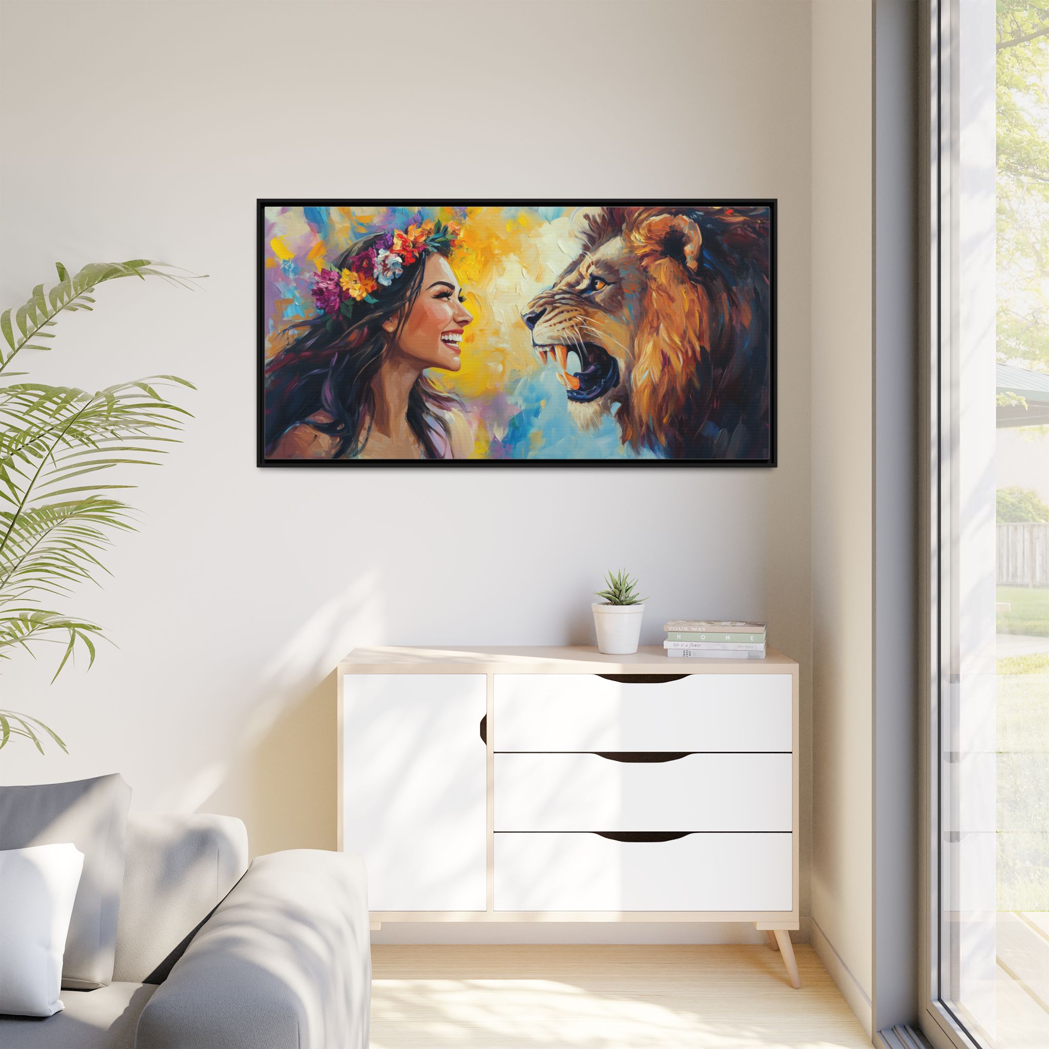 Loving Girl Conquers Angry Lion - Image 2