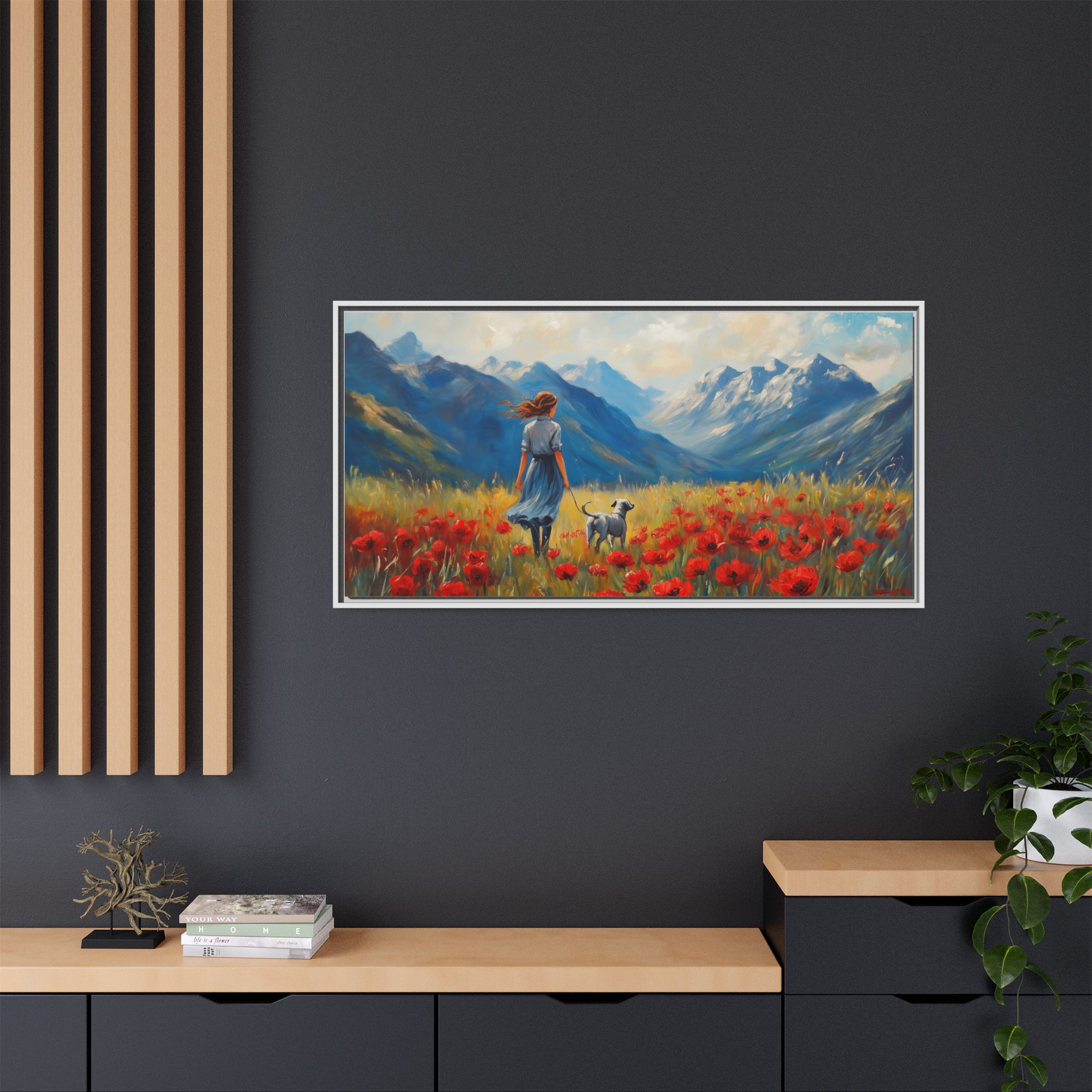 Walking the Dog in Red Poppies - Image 4