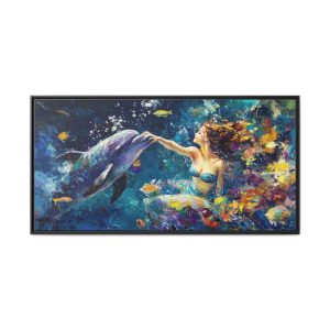 Mermaid Playing with Dolphin