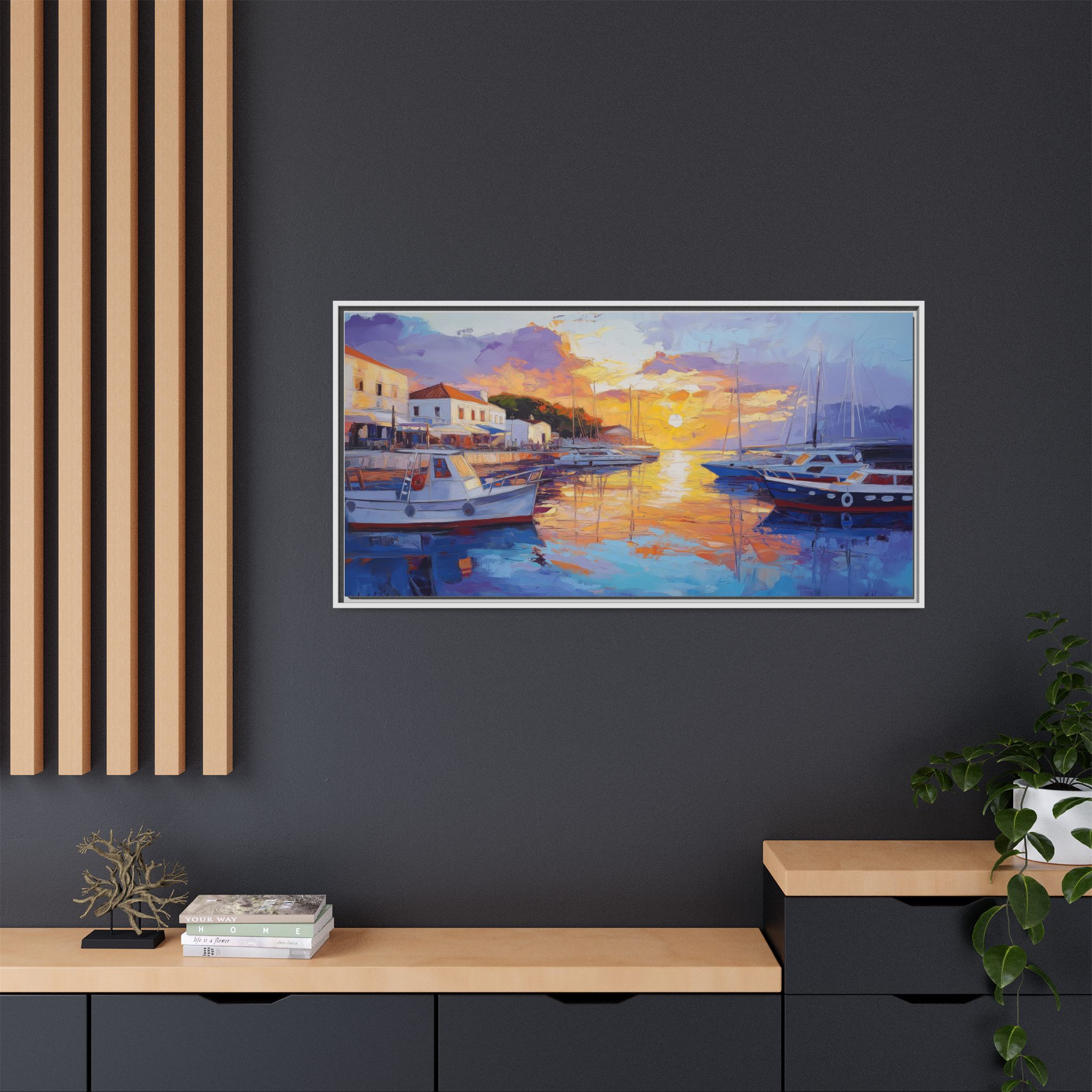 Boats at Calm Sunset - Image 4