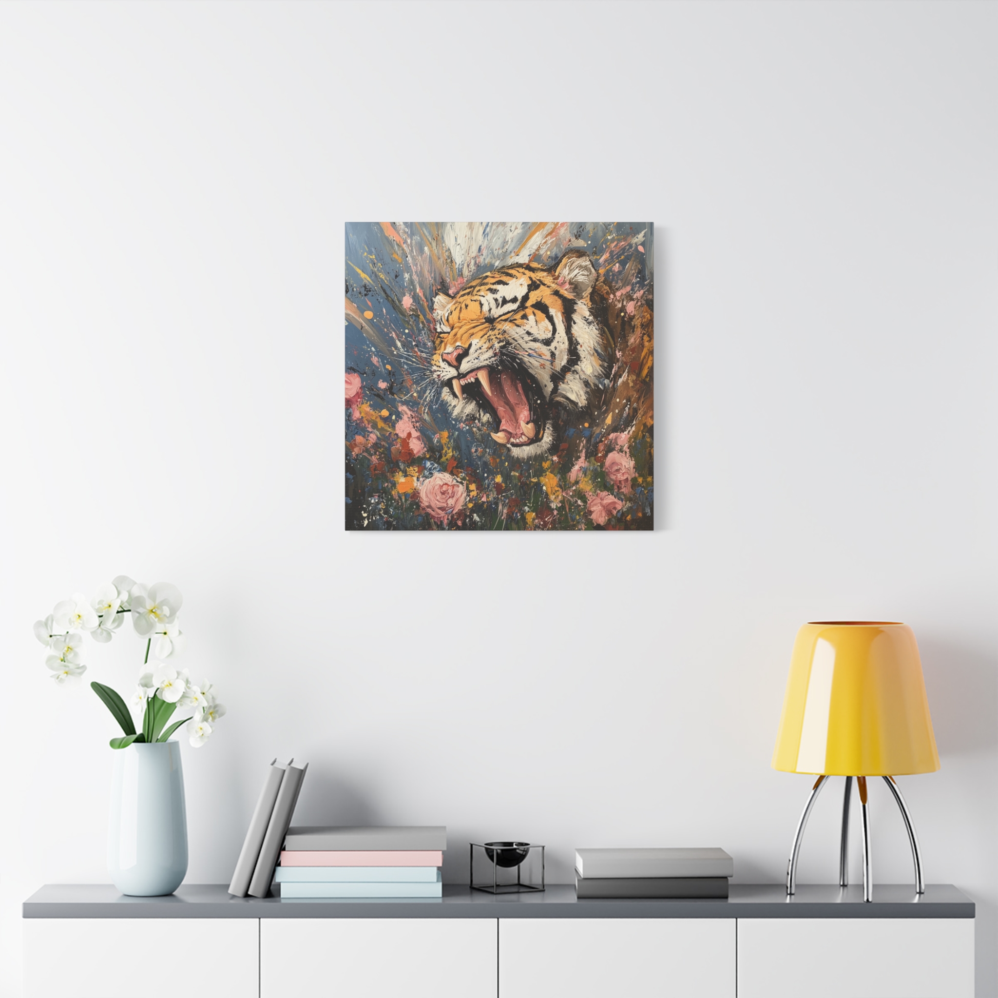Tiger in Flowers - Image 4