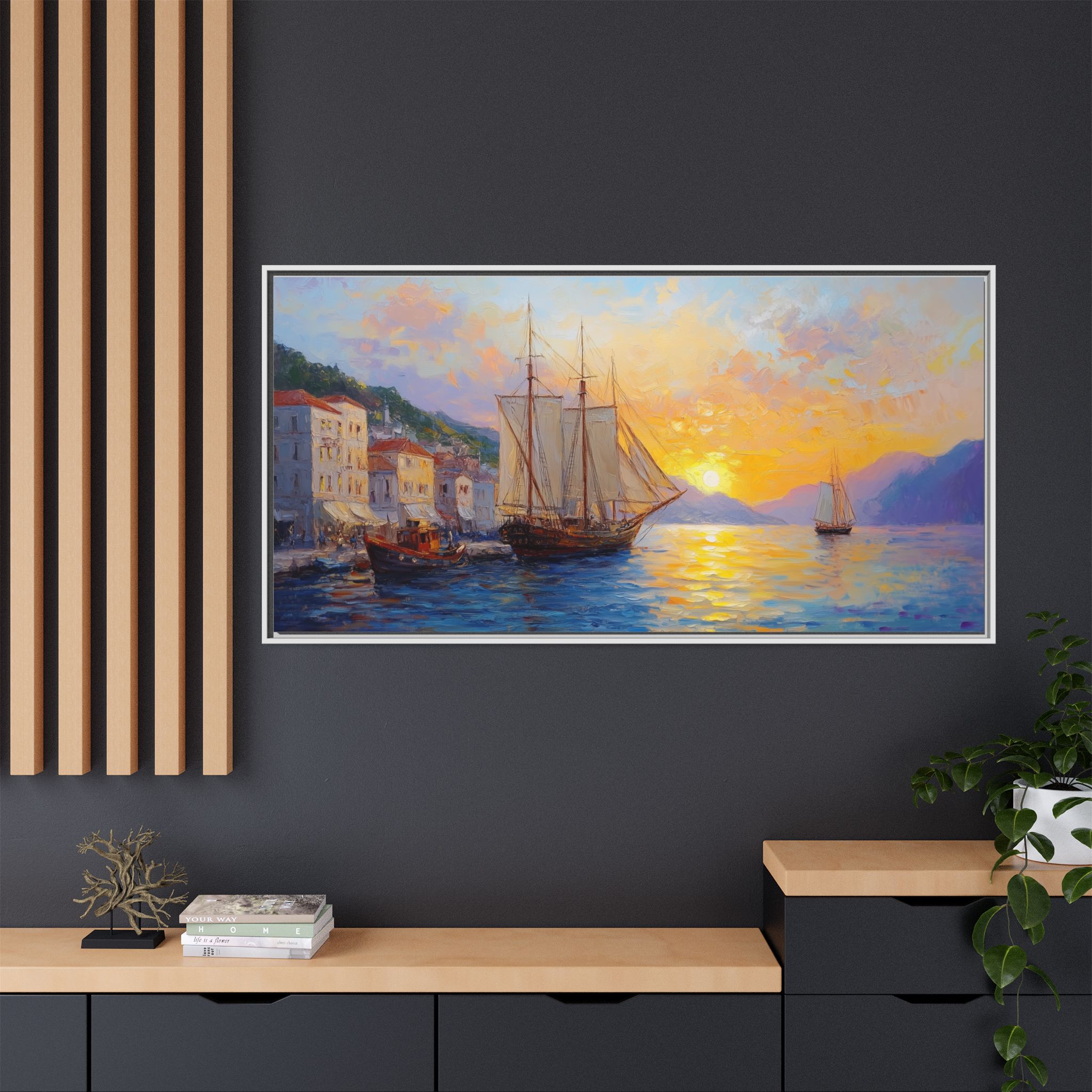 Sailing Ships at Sunset - Image 5