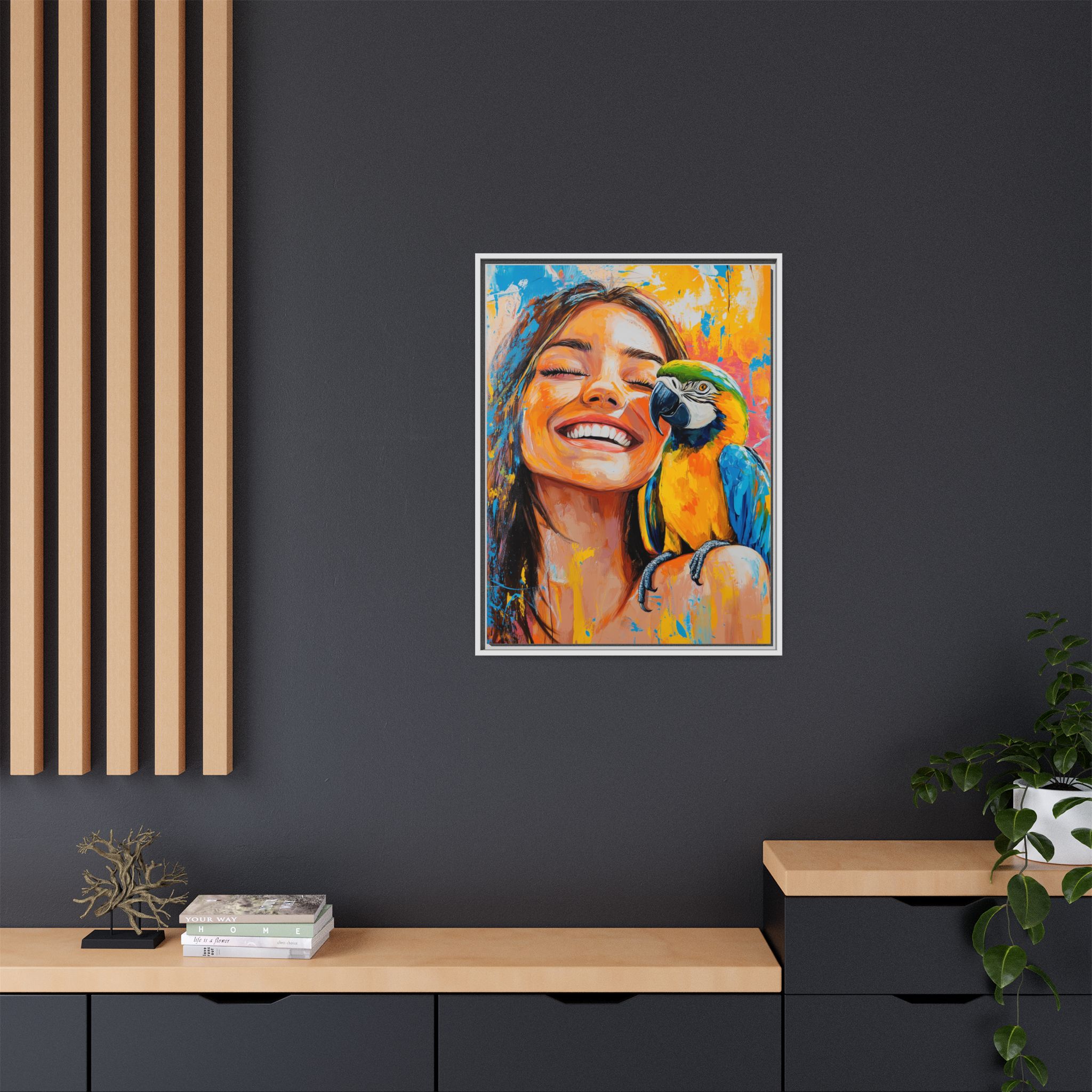 Happy Girl with her Parrot - Image 6