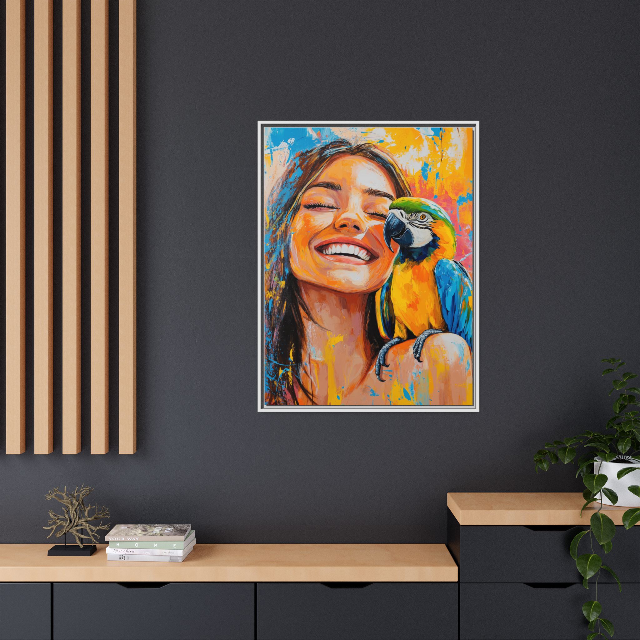 Happy Girl with her Parrot - Image 7