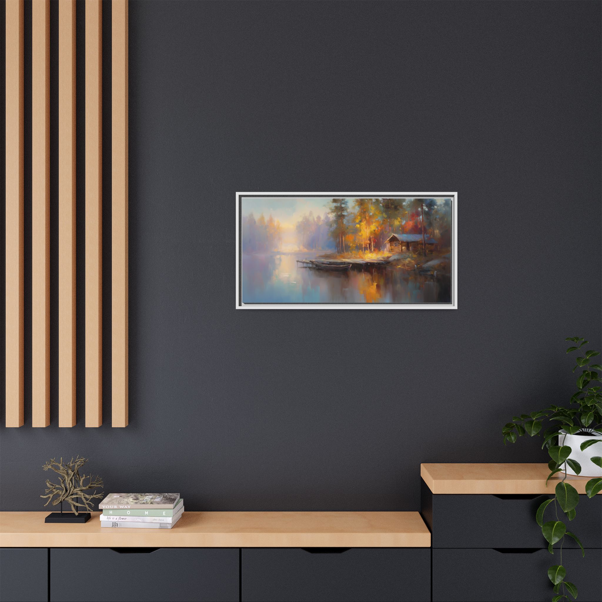 Autumn Cabin by the Lake - Image 7