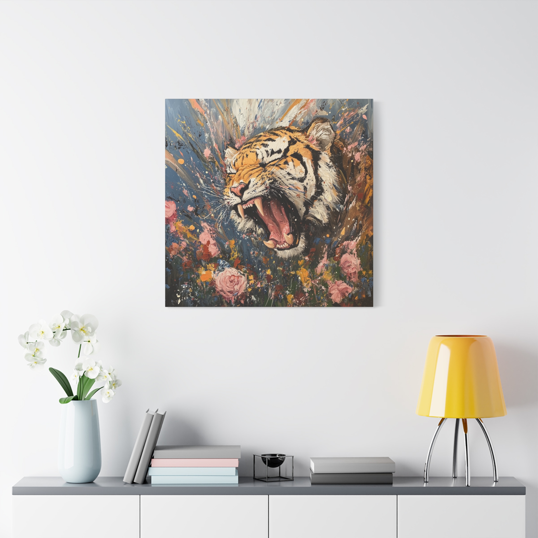 Tiger in Flowers - Image 5