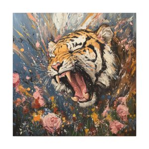Tiger in Flowers