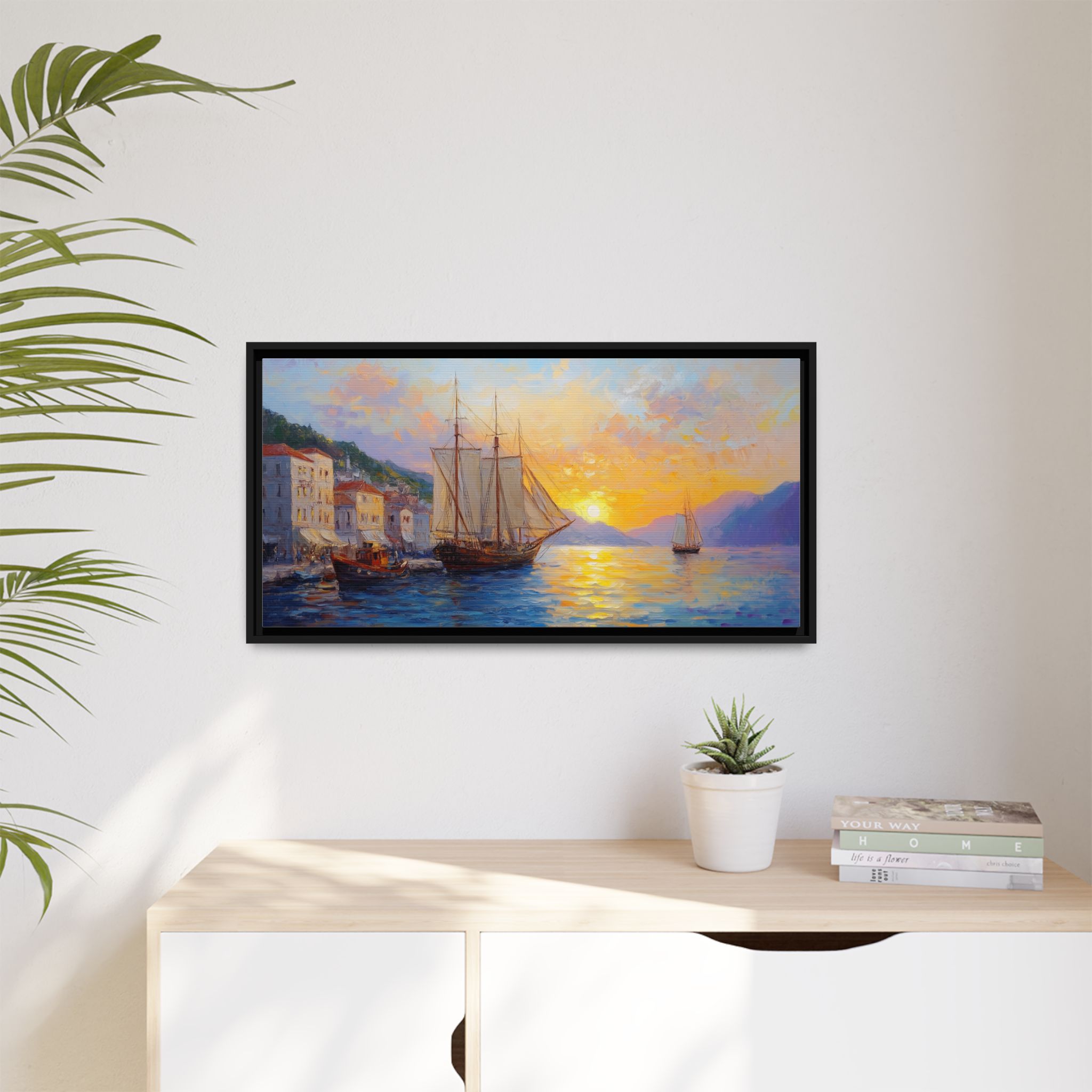 Sailing Ships at Sunset - Image 6