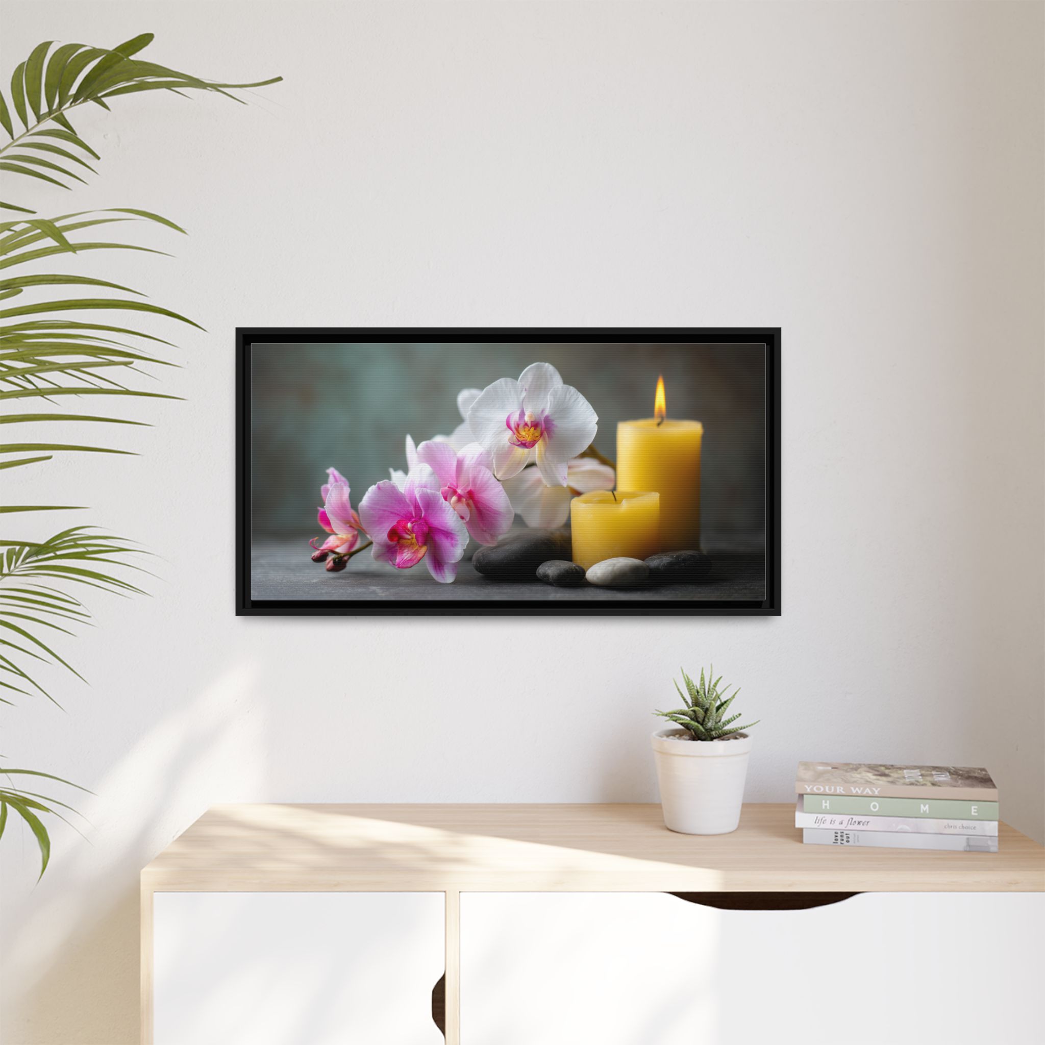 White Orchids and Yellow Candles - Image 6