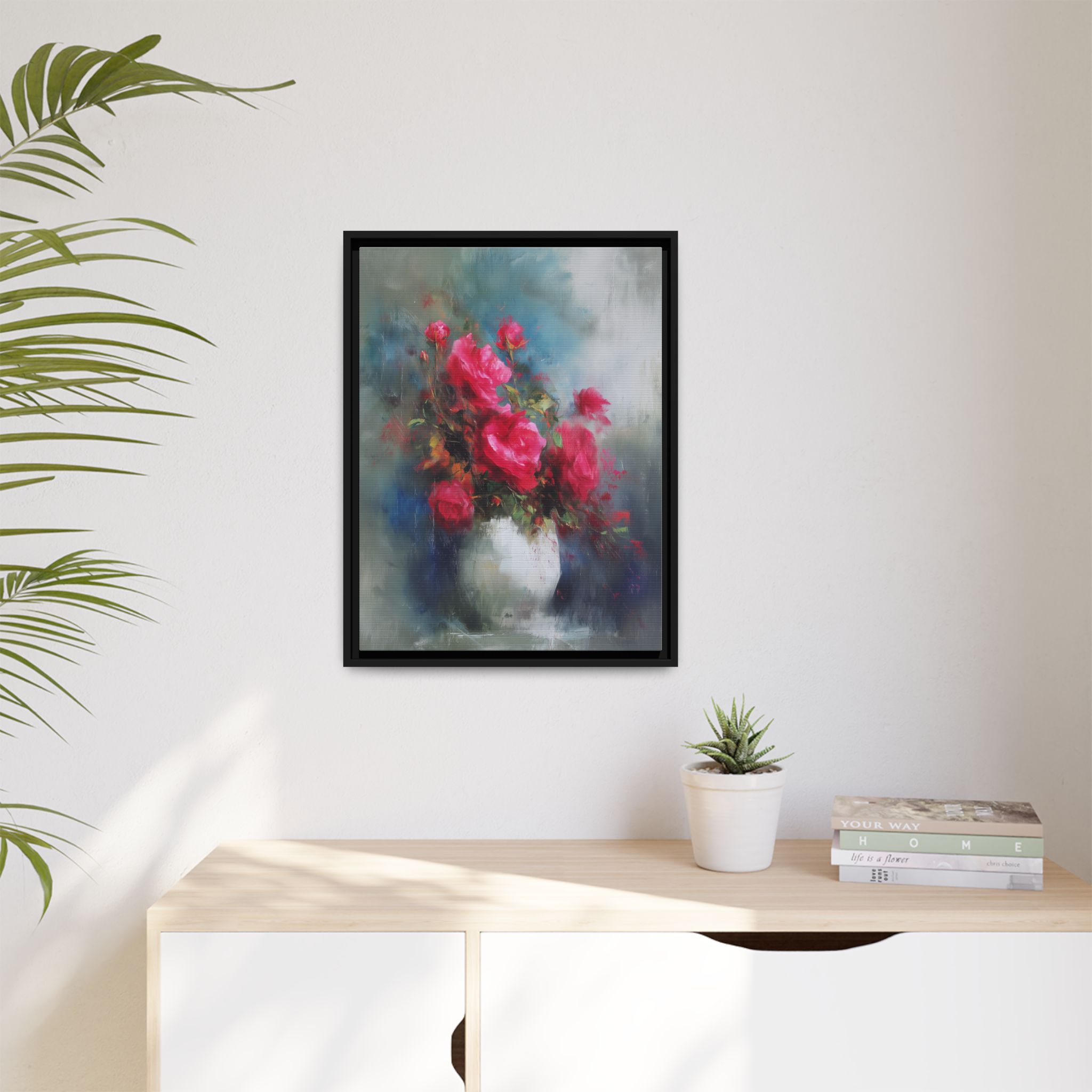 Vase With Red Roses - Image 3