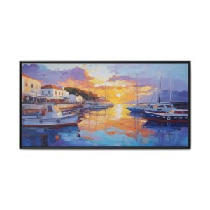 Boats at Calm Sunset