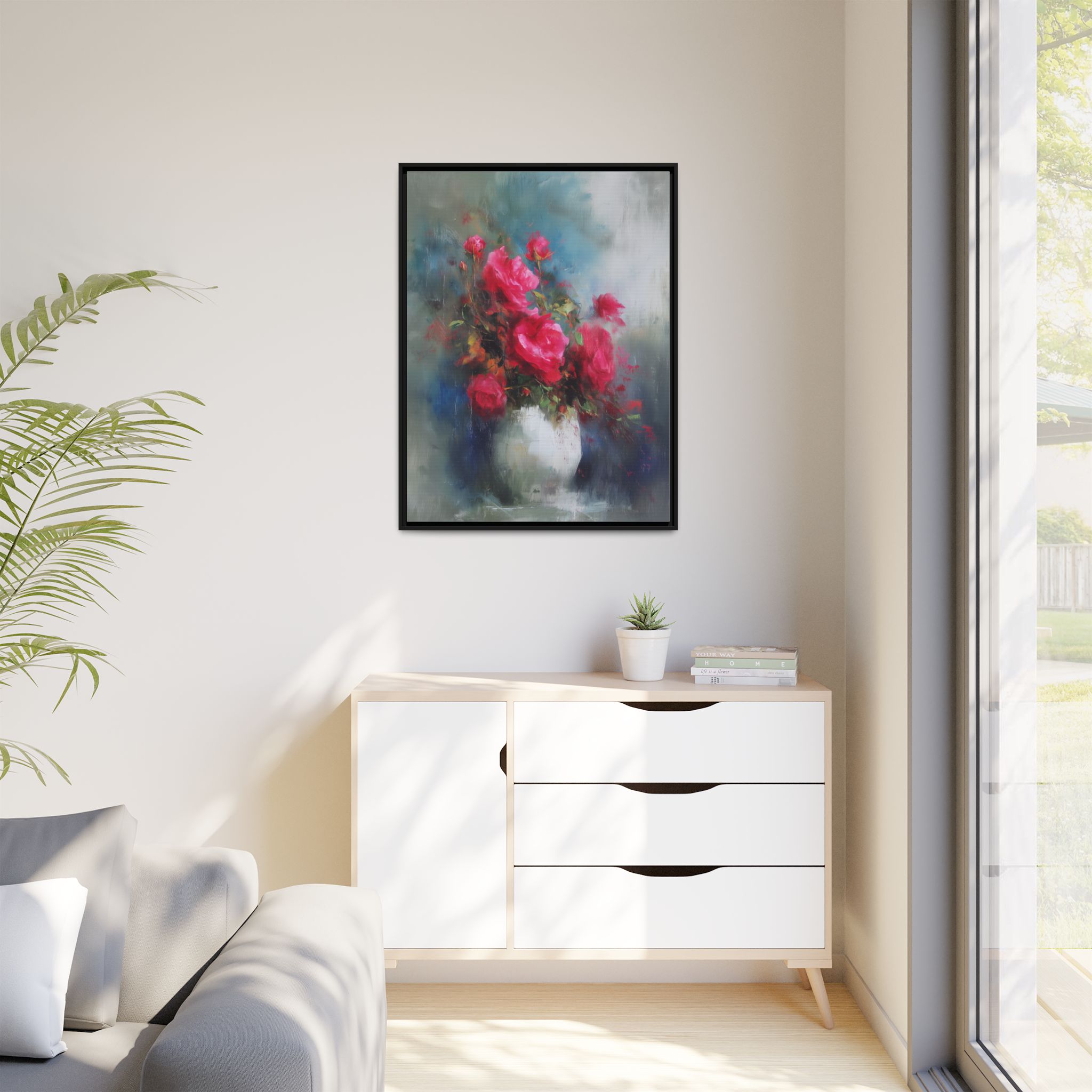 Vase With Red Roses - Image 2