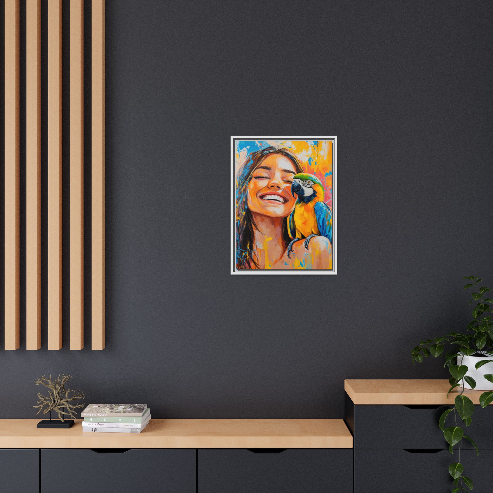 Happy Girl with her Parrot - Image 5