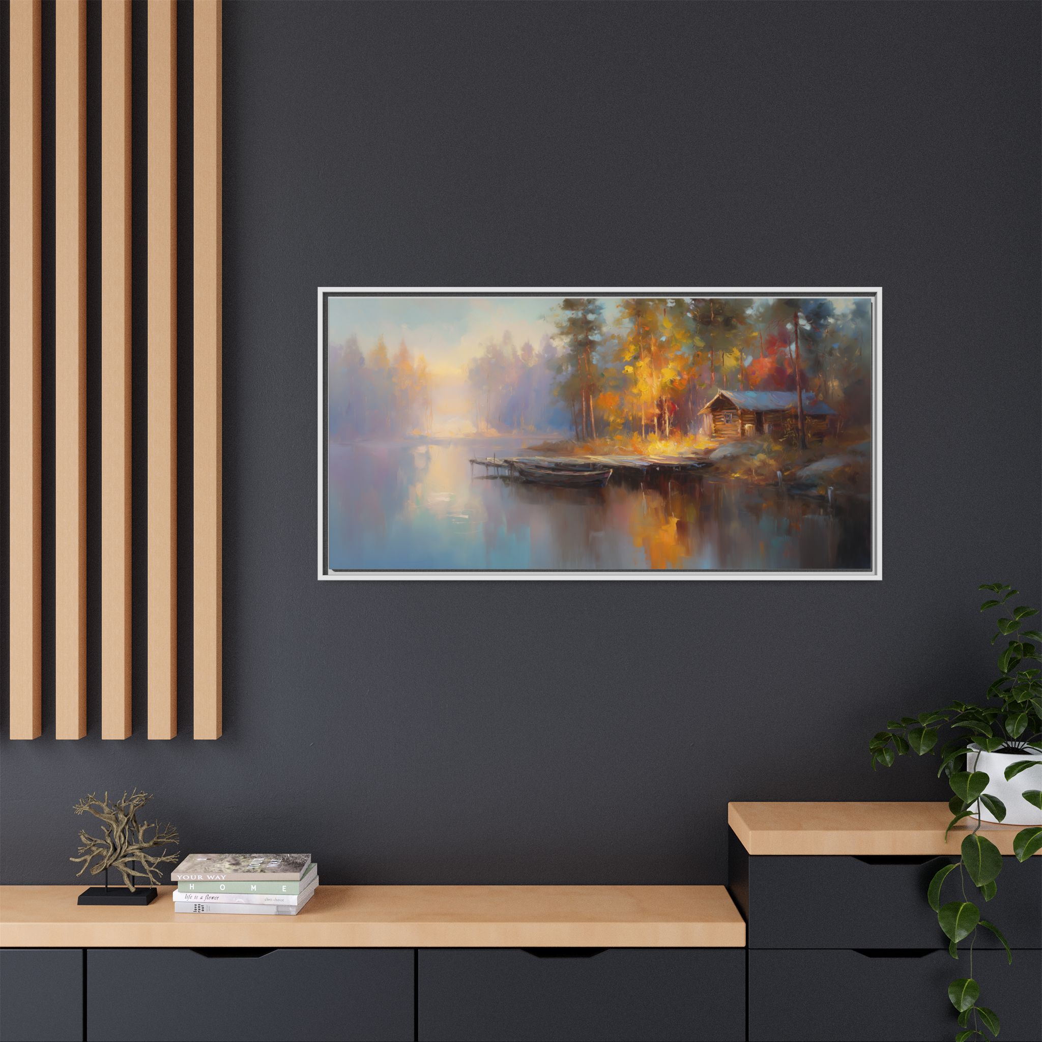 Autumn Cabin by the Lake - Image 4