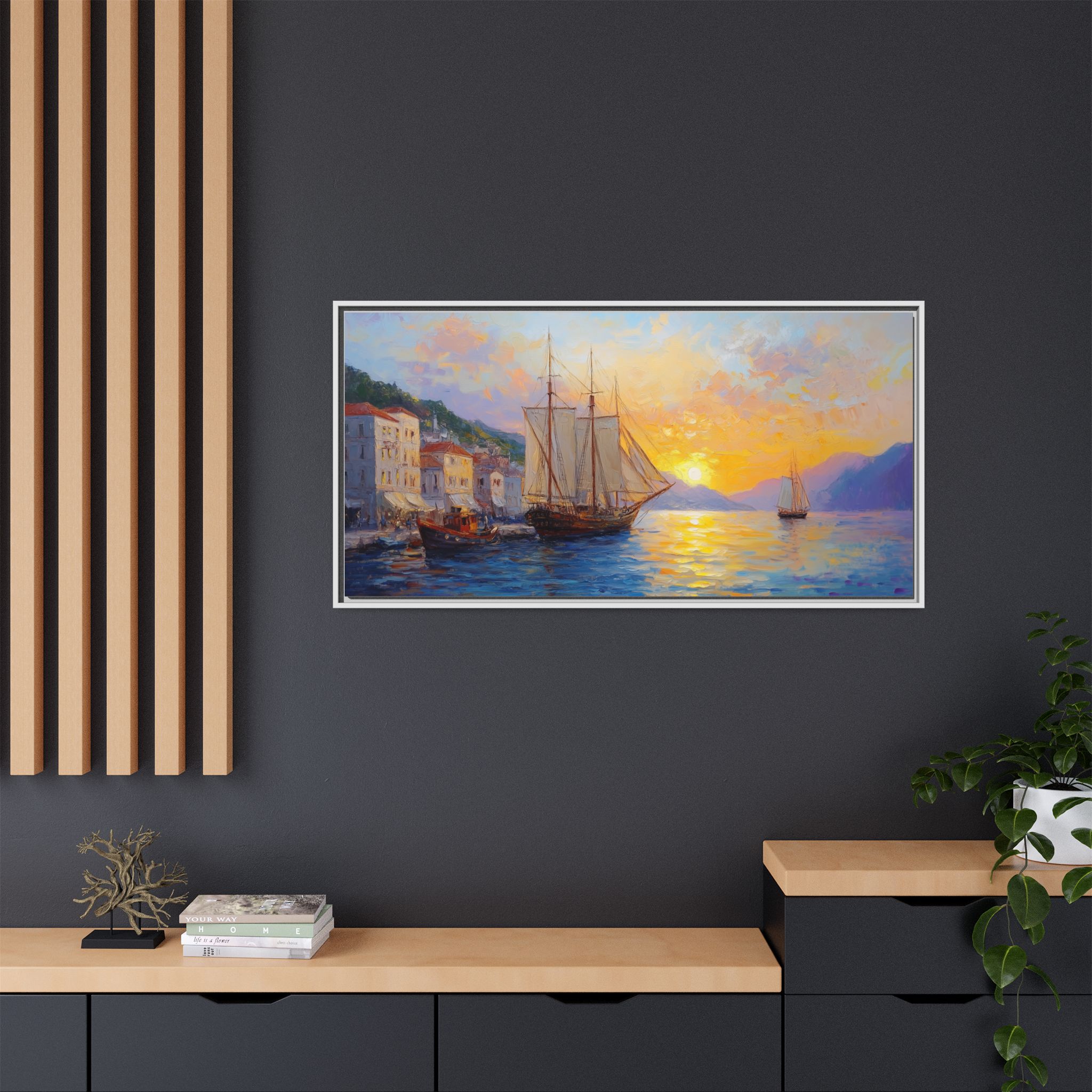 Sailing Ships at Sunset - Image 4