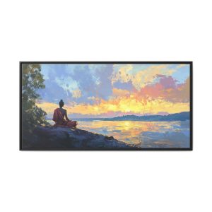 Buddha Meditate by the Ganges