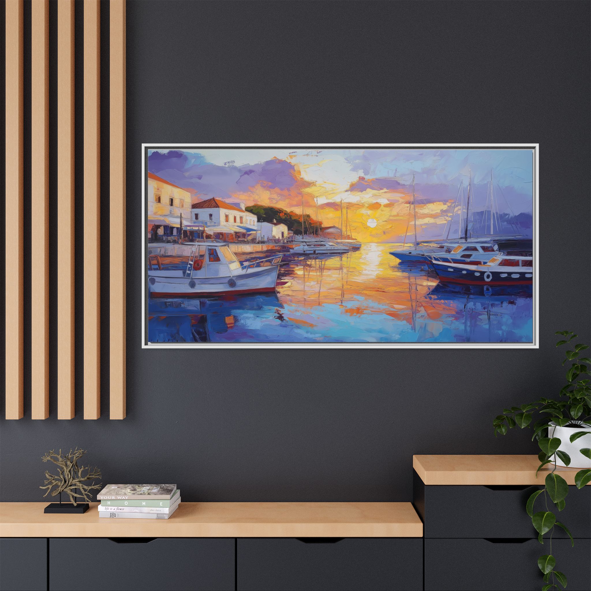 Boats at Calm Sunset - Image 5